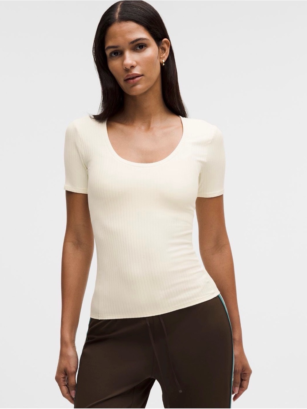 Lululemon Wundermost Ribbed Nulu Scoop-Neck Shirt